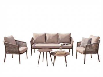 Stoel-Bank  Loungeset   Serre  Olefin  Bruin  The Outsider, Verzenden, Nieuw