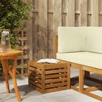 vidaXL Buitenstoolbank Naturel 43 x 43 x 37 cm Massief, Verzenden, Nieuw