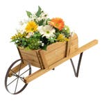 LIVSK Houten Plantenbak in Kruiwagenstijl - Inclusief 9 Magn, Verzenden, Nieuw