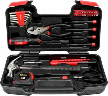Gereedschapsset 39 Delig - Gereedschapskoffer - Handgereedsc, Ophalen of Verzenden, Nieuw