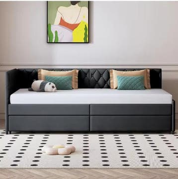 Dagbed Slaapbank 90x200 met Uittrekbed, Verzenden, Nieuw