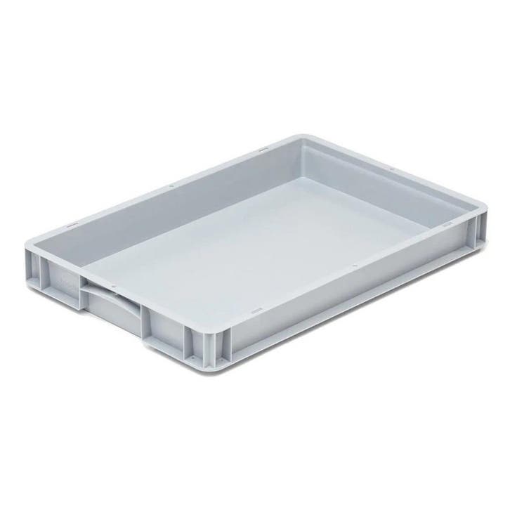 Stapelbak, 600x400x75 mm, euronorm, grijs kunststof,, Zakelijke goederen, Kantoor en Winkelinrichting | Magazijn, Stelling en Opslag