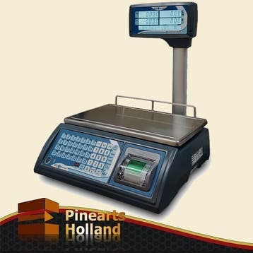 Geijkte Rekenweegschaal Winkelweegschaal Bonnenprinter 30 Kg, Ophalen of Verzenden, Nieuw, Overige typen