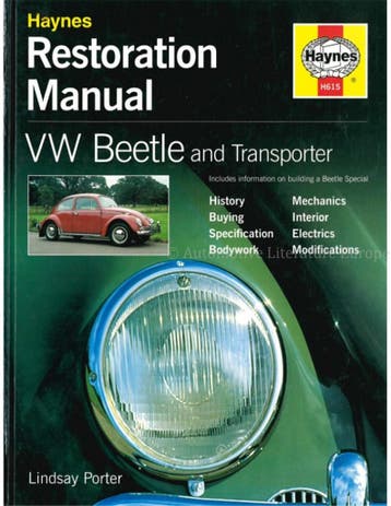 RESTORATION MANUAL VW BEETLE AND TRANSPORTER, Nieuw, Volkswagen, Author