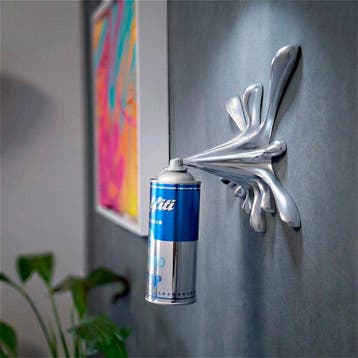 2FAST - Chrome Blue Graffiti Soup Splash Can Sculpture