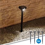 4x Solar LED priklamp Move II padverlichting, Tuin en Terras, Buitenverlichting, Zonne-energie, Kunststof, Minder dan 50 watt