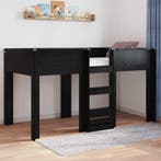 vidaXL Bunk Bed voor Kinderen Zwart Eiken 80 x 200 cm, Verzenden, Nieuw, Zwart, Hout