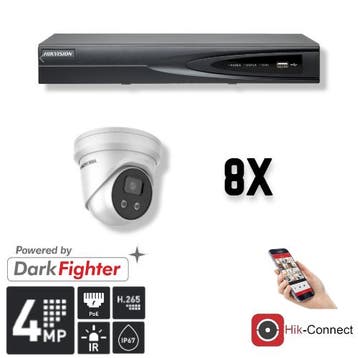 Hikvision Set 8x Turret 4MP + Recorder &, Ophalen of Verzenden, Nieuw