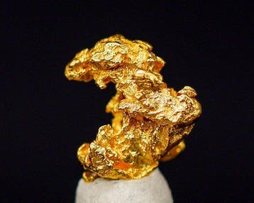 Gekristalliseerd goudklompje De Halve Maan- 1.46 g - (1)