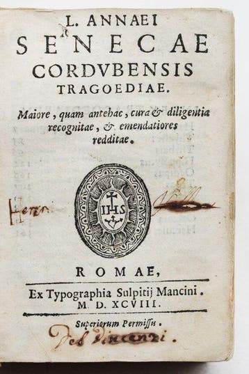 Seneca - Tragoediae - 1598