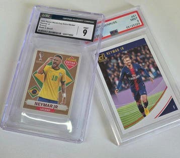 Lotto Neymar Jr Graded PSA 9 & CGC 9 - Panini 2018 Donruss, Nieuw