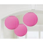 Lampionnen Set Donker Roze - 3 Stuks, Kinderen en Baby's, Ophalen of Verzenden, Nieuw