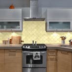 Zelfklevende Mozaïek Tegel - Afimera Schelpjes XL - Goud -, Ophalen of Verzenden, Nieuw