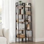 Ladderplank Boekenkast – 5 Niveaus, Vintage Bruin, 30x33,8x1, Verzenden, Nieuw