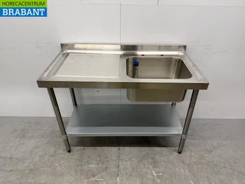 RVS Vogue Spoeltafel Spoelbak 120 x 60 x 90 cm Horeca, Ophalen of Verzenden, Nieuw zonder verpakking