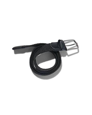 HEMA Gevlochten elastische heren riem 3.5cm zwart, Kleding | Heren, Riemen en Ceinturen, Verzenden, Nieuw