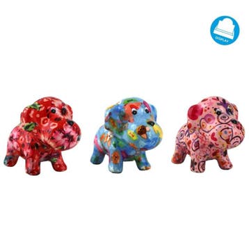 Pomme Pidou - Spaarpot - Hond Bruno - S - Rood/Roze, Verzamelen, Spaarpotten, Verzenden, Nieuw