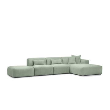 Loungebank Veenendaal - loungebanken - Groen, Nieuw, 150 cm of meer, Stof, 300 cm of meer