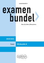 Examenbundel havo Wiskunde A 20202021 9789006781557, Zo goed als nieuw