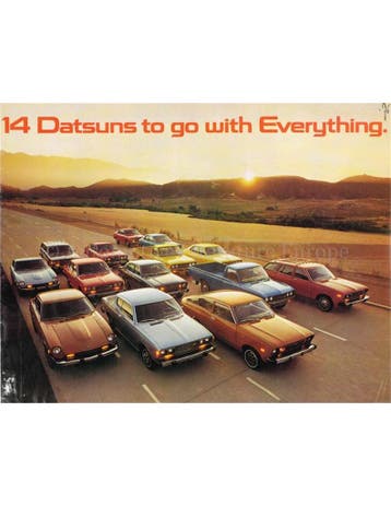1976 DATSUN PROGRAMMA BROCHURE ENGELS (USA), Nieuw, Nissan, Author