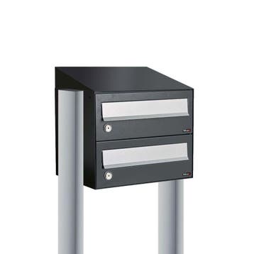 Brievenbusunit Hive set vrijstaand 1-breed, 2-hoog - zwart, Verzenden, Nieuw