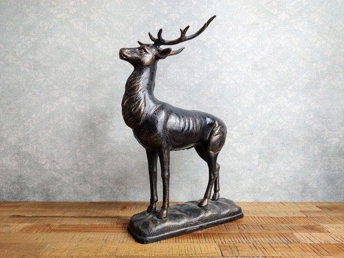 Greyhound - Beeldje - Gietijzer, Antiek en Kunst, Kunst | Designobjecten