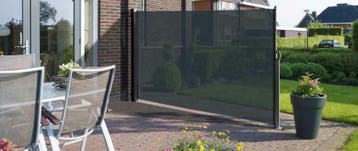 Doorzichtig aluminium windscherm privacyscherm transparant, Ophalen of Verzenden, Nieuw
