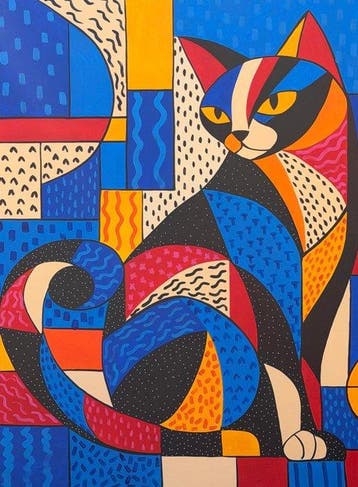 Adri Q - XL - Gato en Contrapunto Pop