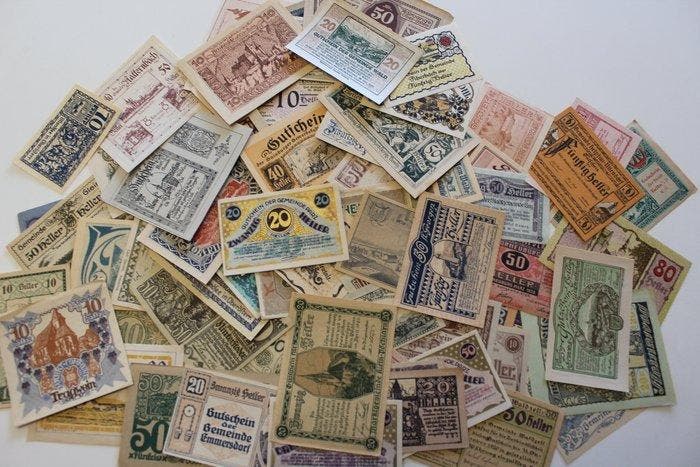 Oostenrijk. - 103 Notgeldscheine - 1920s (Zonder, Postzegels en Munten, Bankbiljetten | Europa | Niet-Eurobiljetten