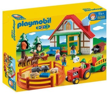 Playmobil 1.2.3 Boswachtershuis met Dieren - 5058 (Nieuw), Verzenden, Nieuw