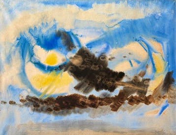 René Mels (1909-1977) - Grande composition abstraite, Antiek en Kunst
