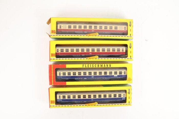 Fleischmann H0 - 5116/5117 - Modeltrein personenwagen (4) -, Hobby en Vrije tijd, Modeltreinen | H0