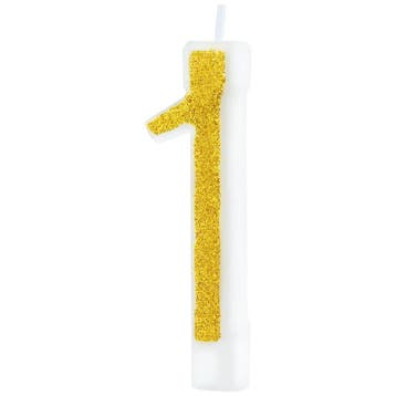 Cijferkaars Goud Glitter #1, Verzenden, Nieuw