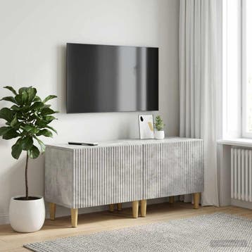 vidaXL Tv-meubel Betongrijs Bewerkt hout, Minder dan 50 cm, Verzenden, Nieuw, Minder dan 100 cm
