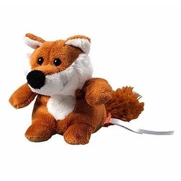 Pluche vos knuffel - 11 cm - beschrijfbaar label, Verzenden, Nieuw