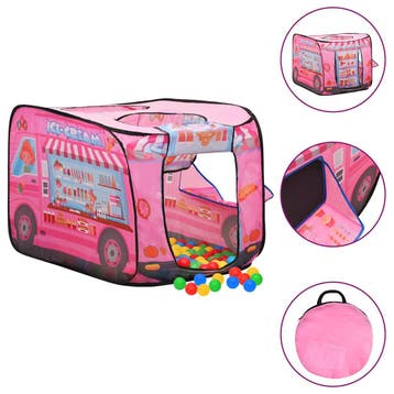 vidaXL Kinderspeeltent 70x112x70 cm roze, Verzenden, Nieuw