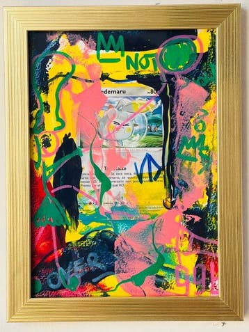 David Harianna (1978) - Esclusiva Opera dArte Pop Art: Gold, Nieuw