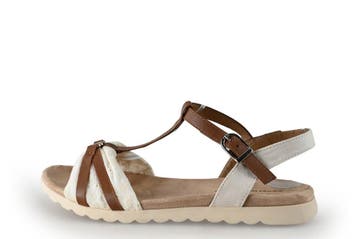 Tom Tailor Sandalen in maat 38 Wit, Kleding | Dames, Verzenden, Wit, Zo goed als nieuw, Sandalen of Muiltjes