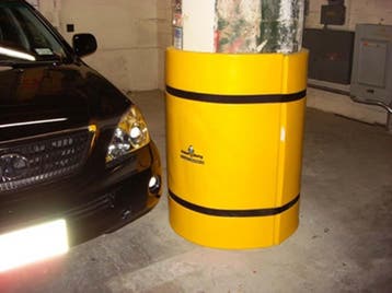 Sentry Concrete Wrap kunststof stootmat  -  Geel  -  Binnen, Verzenden