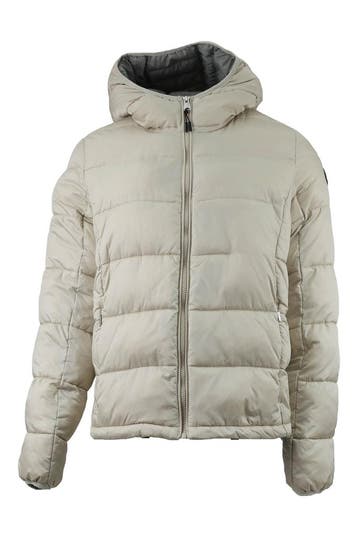 Napapijri Winterjas in maat L Beige, Napapijri, Verzenden, Zo goed als nieuw, Beige