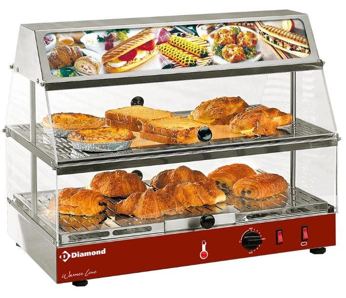 Broodjes uitstalraam met lichtbak| 2 verdiepingen, Zakelijke goederen, Horeca | Keukenapparatuur, Verzenden
