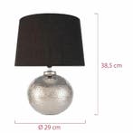 Pauleen Touch of Silver - Tafellamp | Zwart/Zilver | Kera..., Huis en Inrichting, Ophalen of Verzenden, Nieuw