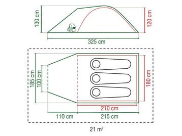 Coleman Darwin 3+ Blackout Driepersoons bijzet tent nieuw, Ophalen of Verzenden, Nieuw, Tot en met 3