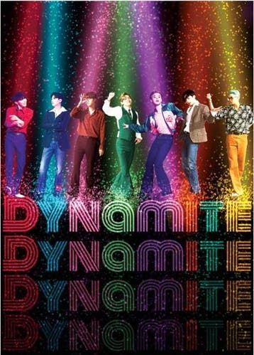 Posters - Poster BTS - Dynamite, Verzamelen, Muziek, Artiesten en Beroemdheden, Verzenden, Zo goed als nieuw