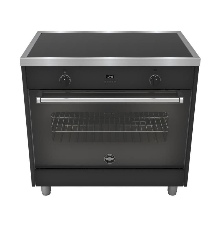 La Germania inductie fornuis 90cm, Witgoed en Apparatuur, Fornuizen, Vrijstaand, 4 kookzones, Energieklasse A of zuiniger, Grill