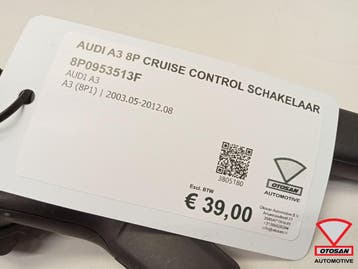 Audi A3 8P Cruise Control Schakelaar 8P0953513F, Ophalen, Gebruikt, Audi