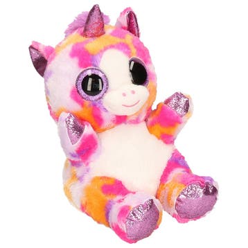 Keel Toys eenhoorn knuffel - pluche - regenboog paars - 25, Verzenden, Nieuw
