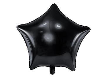 Ster Ballon Folie Metallic Zwart -  48cm, Kleding | Dames, Ophalen of Verzenden, Nieuw