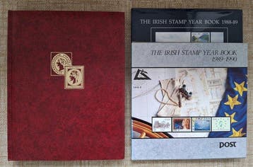 Ierland 1922/2000 - Verzameling in stockboek en 2 jaarboeken, Gestempeld