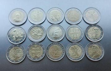 Europa. 2 Euro 2013/2026 (15 coins) (Zonder minimumprijs)